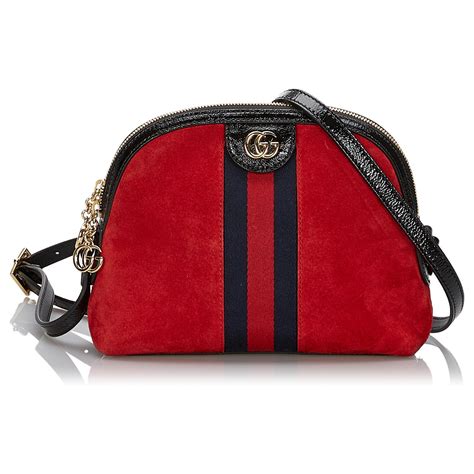 sac gucci daim rouge|sac de luxe gucci femme.